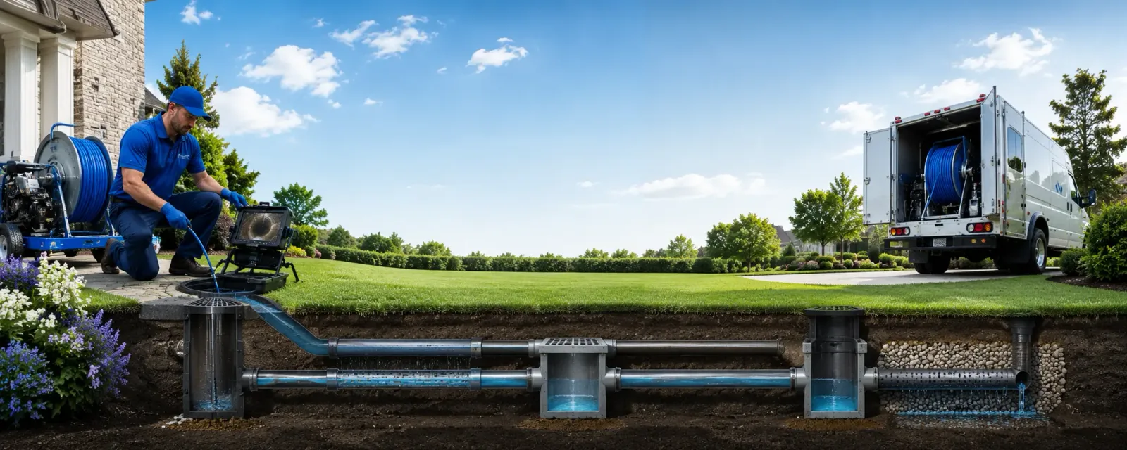 Outdoor drain cleaning information for Hope, MI